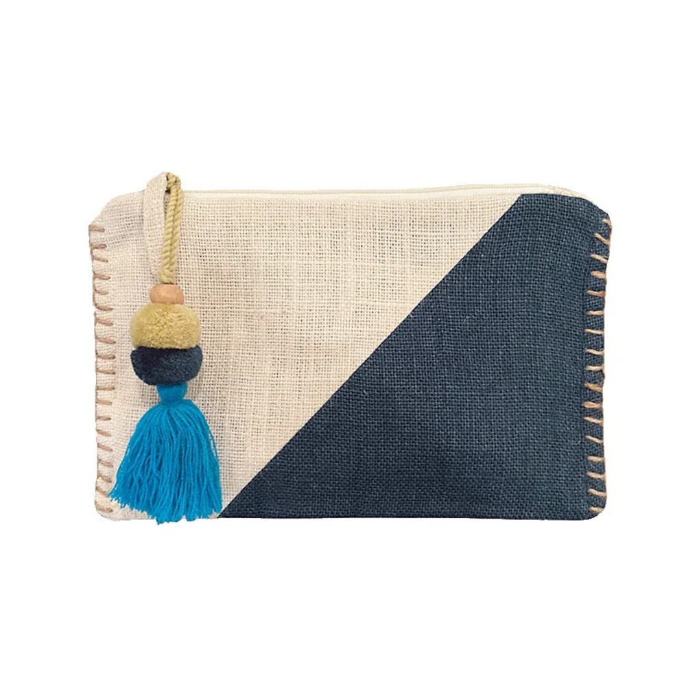 Sidney Byron Zippered Pouch Tassel NWOT Cosmetic Bag Clutch Travel Suncatcher